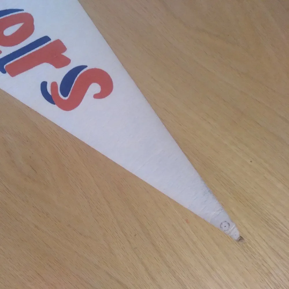 Vintage 60s Detroit Tigers MLB Pennant Flag 29.5